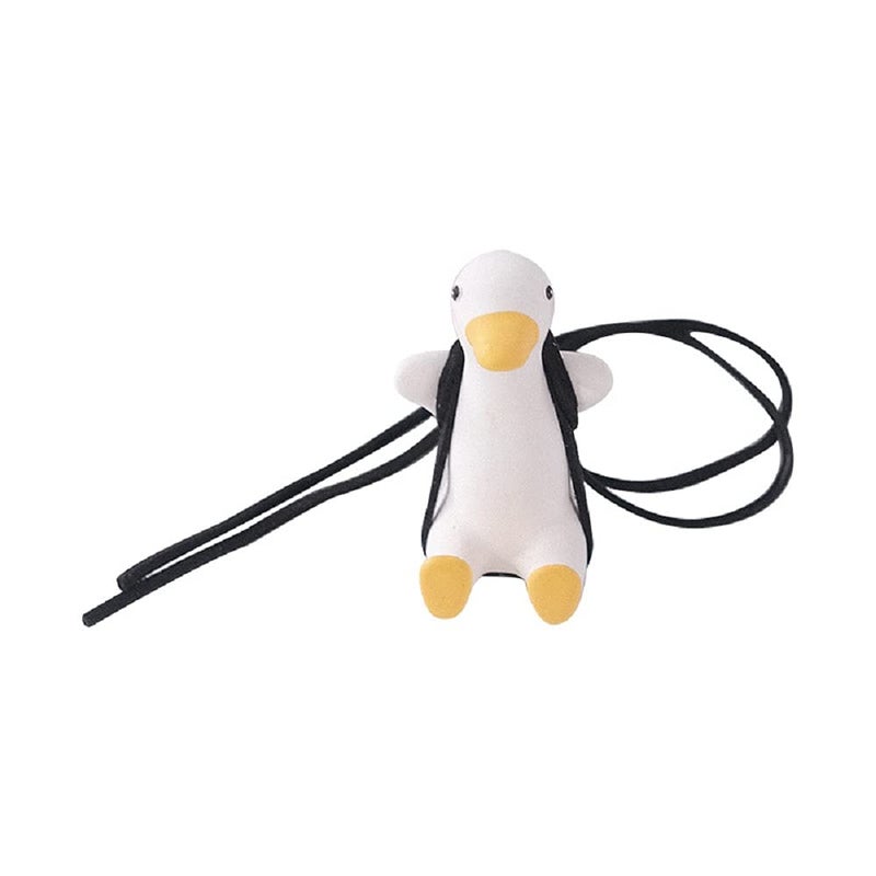 AMIORO Cute Swinging Duck Car Mirror Hanging Accessories Fun Interior Rearview Mirrors Decoration (Duck) - Image 5